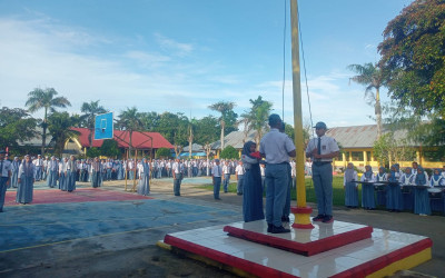 Kelas XII Gelar Upacara Bendera yang Terakhir: SMAN 1 Konawe Selatan