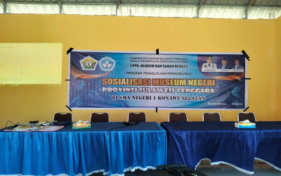 Museum Provinsi Sulawesi Tenggara Adakan Sosialisasi di SMAN 1 Konsel